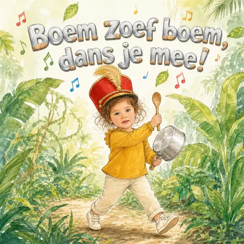Voorbeeldkaft ‘Boem zoef boem, dans je mee!’
